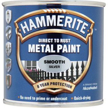 Hammerite Smooth Finish Silver 250Ml