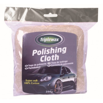 Triplewax 100% Super Soft Cotton Polishing Cloth 200G