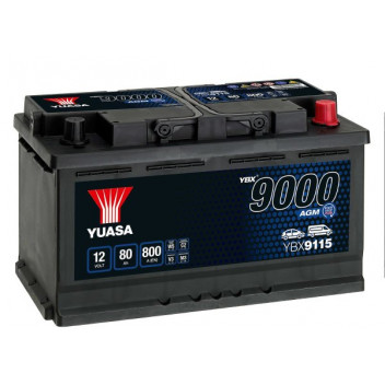 Default Yuasa YBX9115 12V 80Ah 800A AGM Start Stop Plus Battery