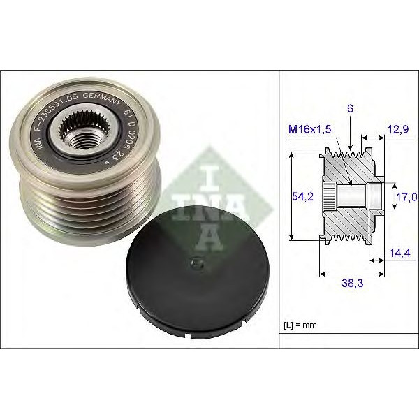 Over-Running Alternator Pulley image