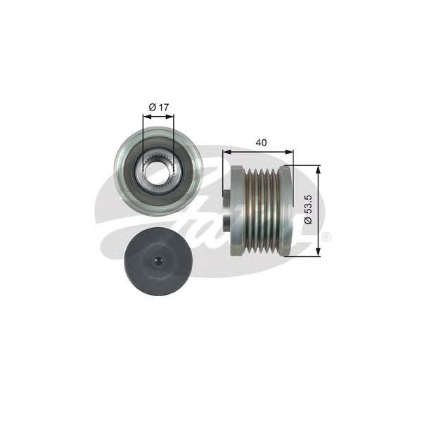 OVER RUNNING ALTERNATOR PULLEY image