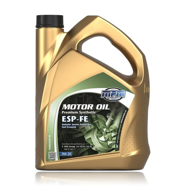 5Ltr Motor Oil 0W-20 Premium Synthetic ESP-FE image