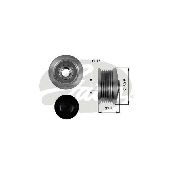 OVER RUNNING ALTERNATOR PULLEY image