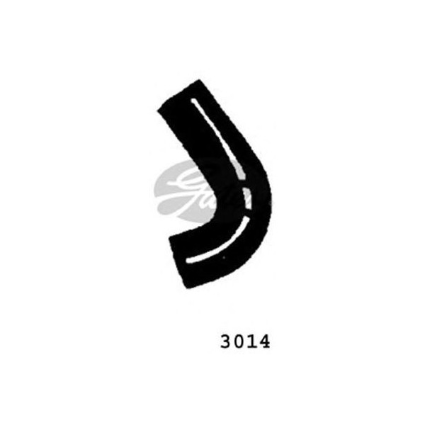 CURVED RADIATOR HOSE 155MMX40 image