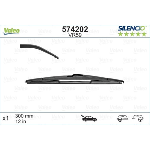 VR59 Silencio Wiper Rear LHD RHD x1 image