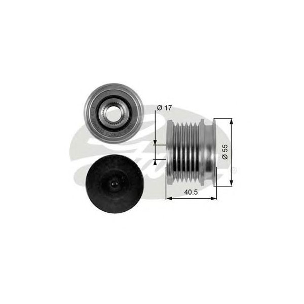 OVER RUNNING ALTERNATOR PULLEY image
