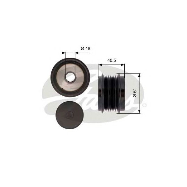 OVER RUNNING ALTERNATOR PULLEY image