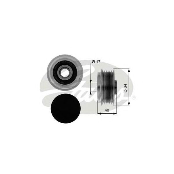 OVER RUNNING ALTERNATOR PULLEY image