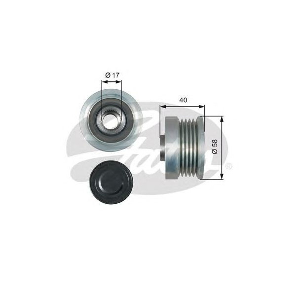 OVER RUNNING ALTERNATOR PULLEY image