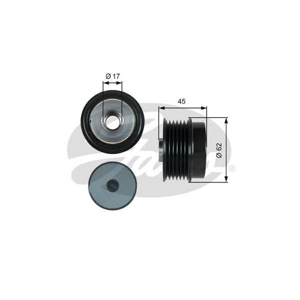 OVER RUNNING ALTERNATOR PULLEY image