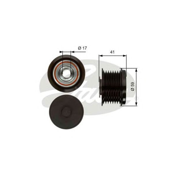 OVER RUNNING ALTERNATOR PULLEY image