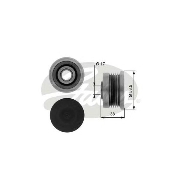 OVER RUNNING ALTERNATOR PULLEY image