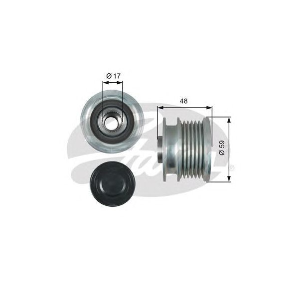 OVER RUNNING ALTERNATOR PULLEY image