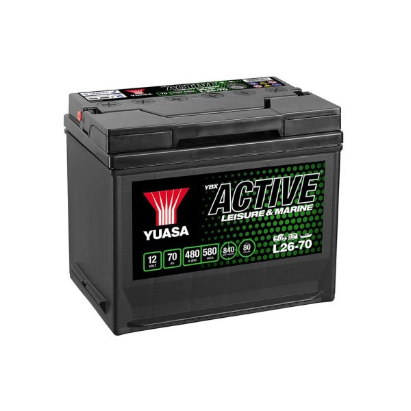 12V 70Ah 480A Yuasa Active Leisure Battery image