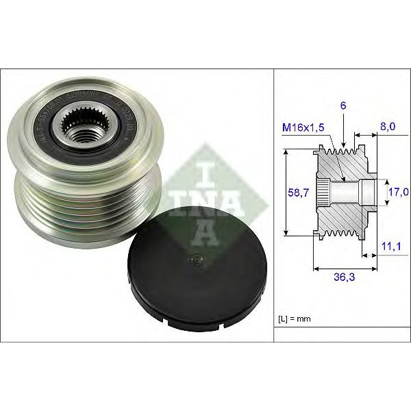 Over-Running Alternator Pulley image