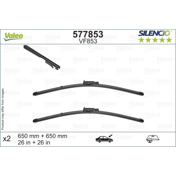 VF853 Silencio Wiper FB OE RHD VF853 Kit image
