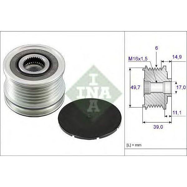 Over-Running Alternator Pulley image