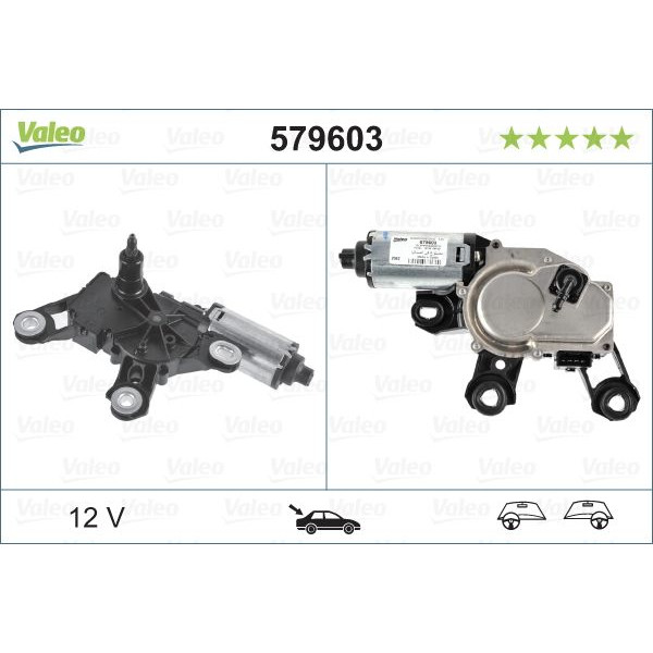WIPER MOTOR REAR AUDI A3 A4 Q7 S3 image