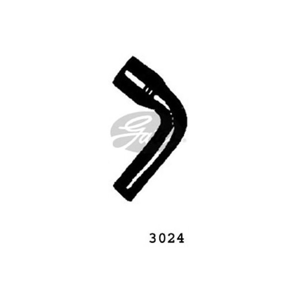 CURVED RADIATOR HOSE 160MMX24 image