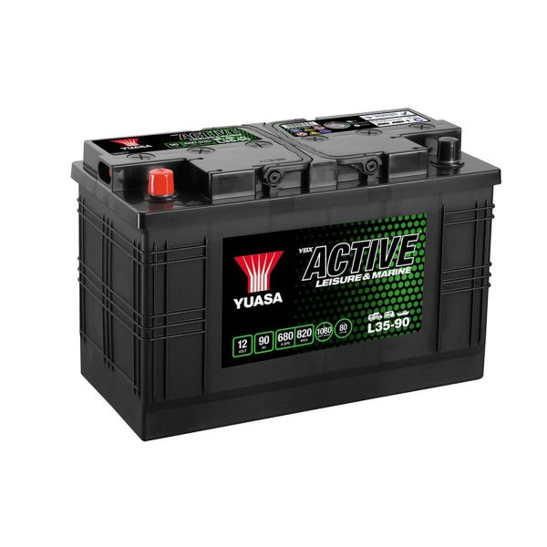 12V 90Ah 680A Yuasa Active Leisure Battery image