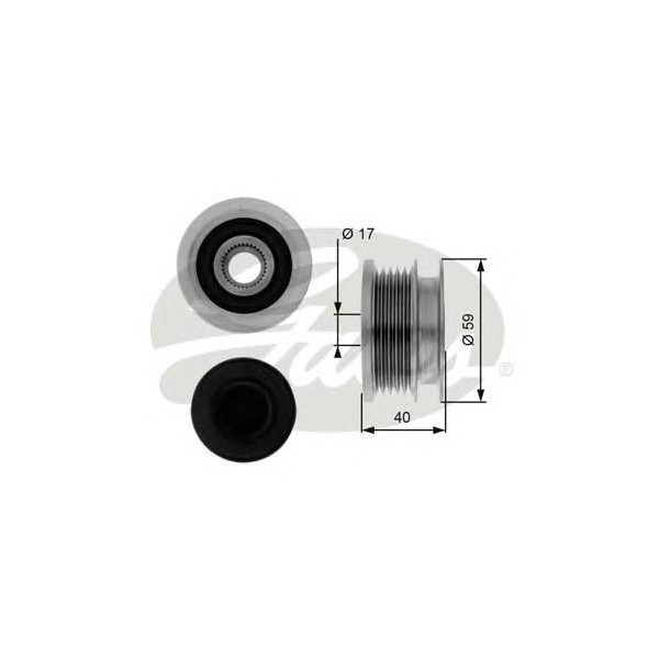 OVER RUNNING ALTERNATOR PULLEY image