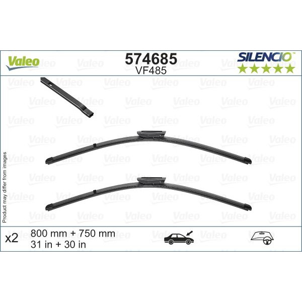 VF485 Silencio Wiper FB OE RHD VF485 Kit image
