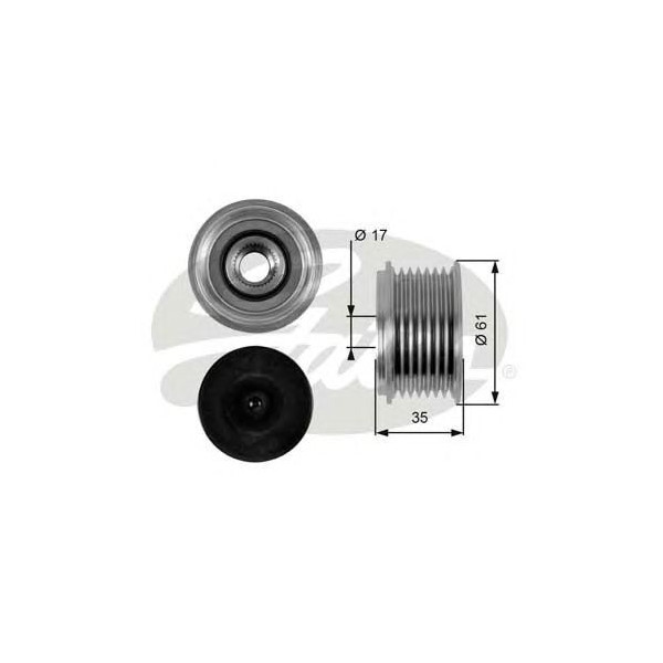 OVER RUNNING ALTERNATOR PULLEY image