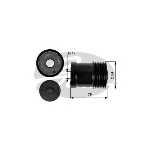 OVER RUNNING ALTERNATOR PULLEY image