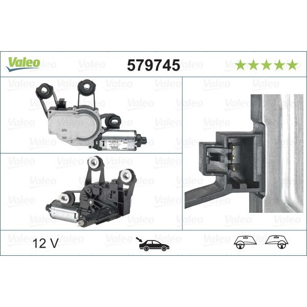 WIPER MOTOR REAR LAND ROVER FREELANDER image