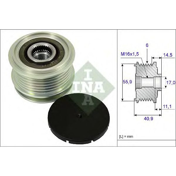 Over-Running Alternator Pulley image