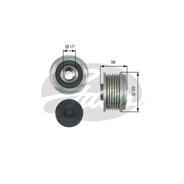 OVER RUNNING ALTERNATOR PULLEY image